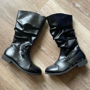 Black tall girl boots